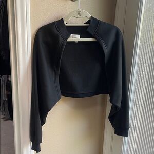Anthropologie Black Cropped Shrug